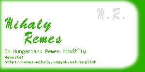 mihaly remes business card
